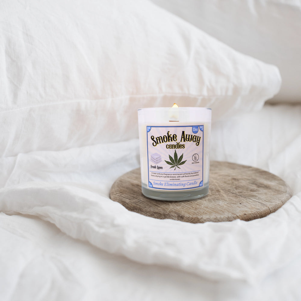 Fresh Linen Wood-Wick Candle